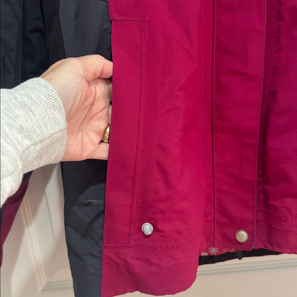 LL BEAN Fuchsia Gray 3-in-1 Ski Mountain Jacket M Medium $300 EUC KL - Picture 7 of 16